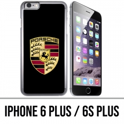 Custodia per iPhone 6 PLUS / 6S PLUS - Logo Porsche Nero