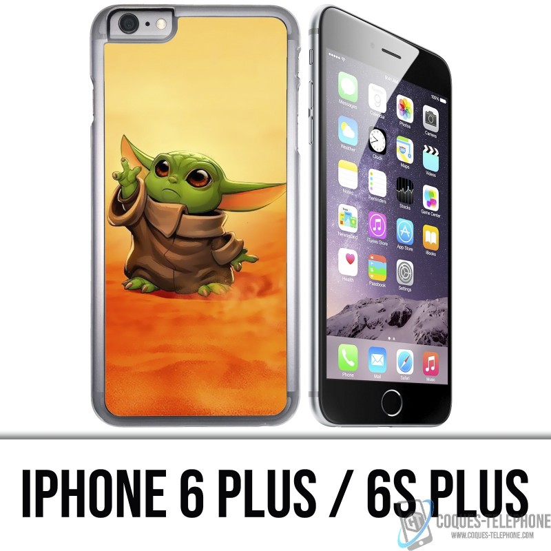 iPhone case 6 PLUS / 6S PLUS - Star Wars baby Yoda Fanart