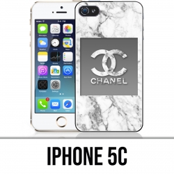 Coque iPhone 5C - Chanel Marbre Blanc