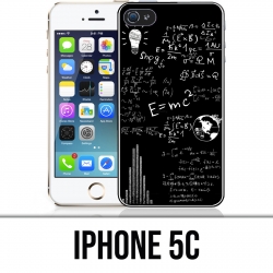 Coque iPhone 5C - E égale MC 2 tableau noir
