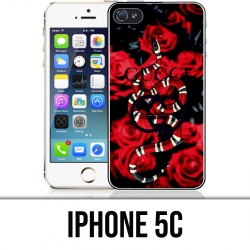 Custodia per iPhone 5C - Gucci rosa serpente