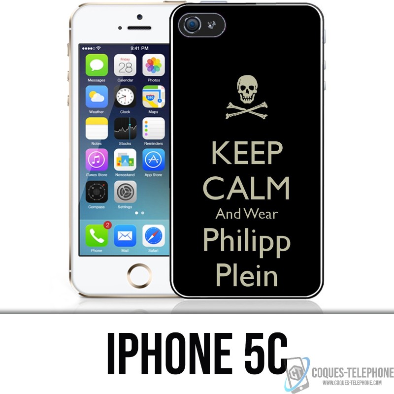 Custodia per iPhone 5C - Mantenere la calma Philipp Plein