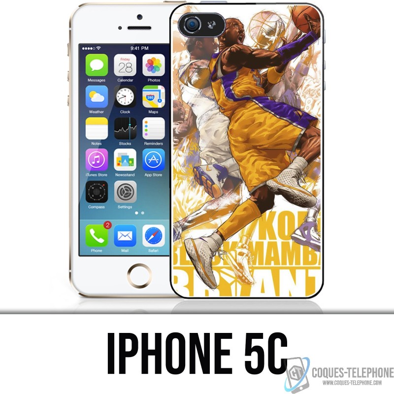 Funda iPhone 5C - Kobe Bryant Cartoon NBA