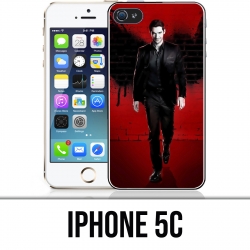 Custodia per iPhone 5C - Ali a muro Lucifero