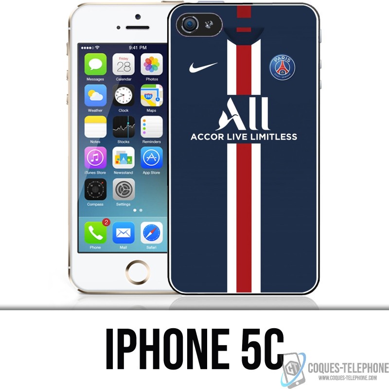 Custodia per iPhone 5C - Maglia PSG Football 2020