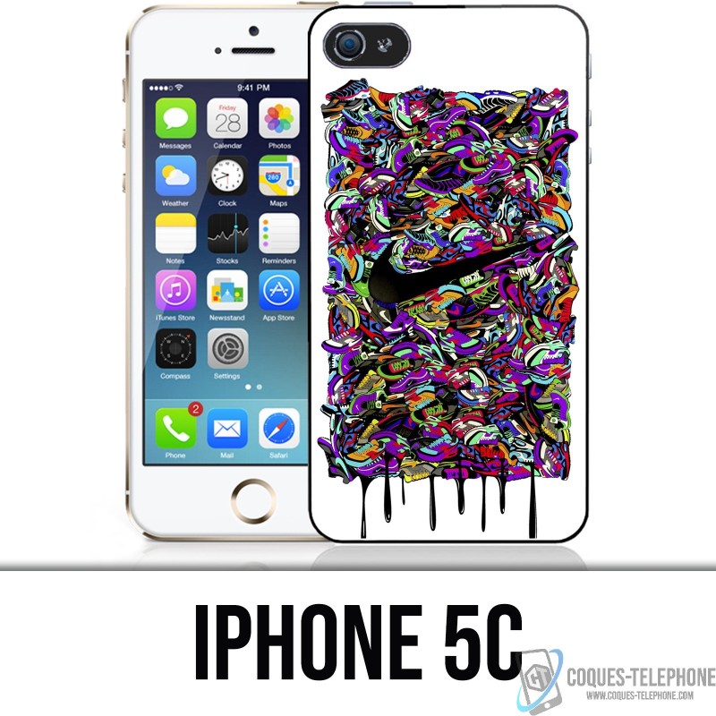 Custodia per iPhone 5C - Nike Sneakers Art