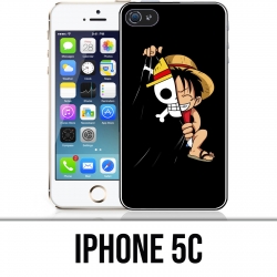 Custodia per iPhone 5C - One Piece baby Luffy Flag