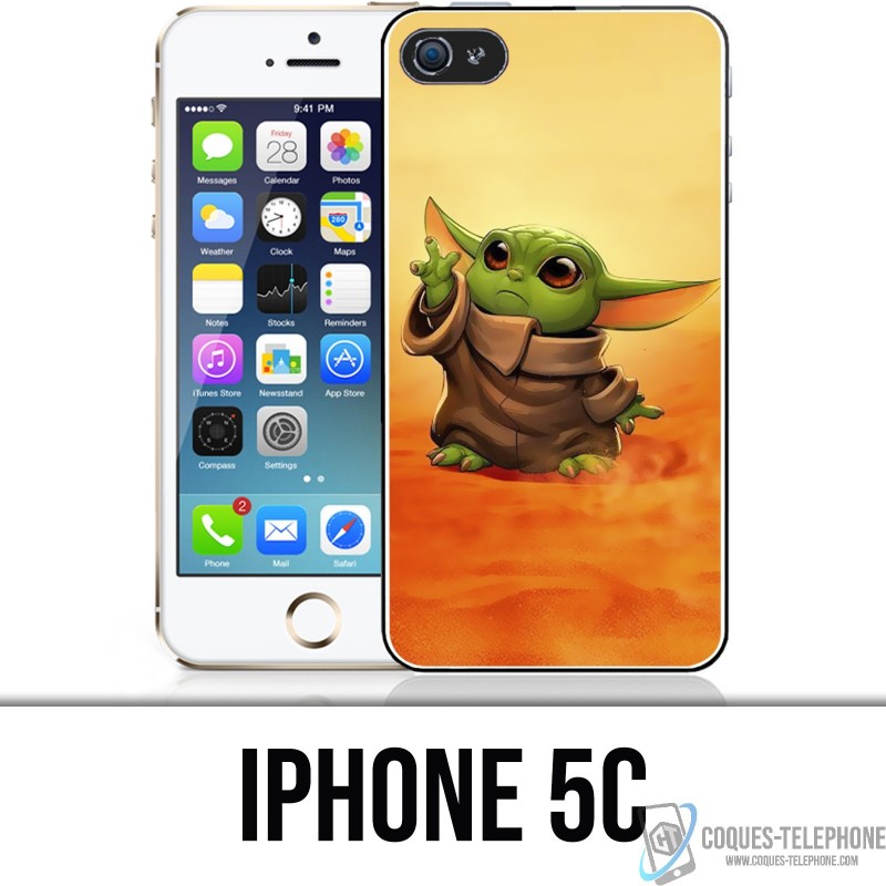 iPhone 5C Case - Star Wars baby Yoda Fanart