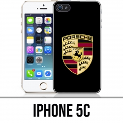 Custodia per iPhone 5C - Logo Porsche Nero