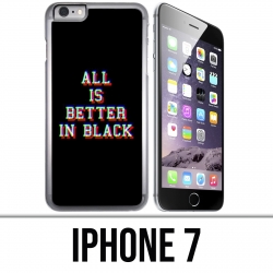 Funda iPhone 7 - Todo es mejor en negro