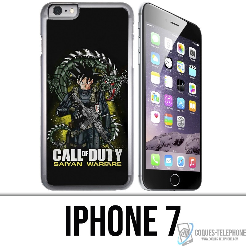Coque iPhone 7 - Call of Duty x Dragon Ball Saiyan Warfare