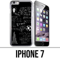 Coque iPhone 7 - E égale MC 2 tableau noir