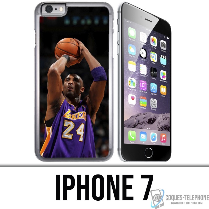 Coque iPhone 7 - Kobe Bryant tir panier Basketball NBA