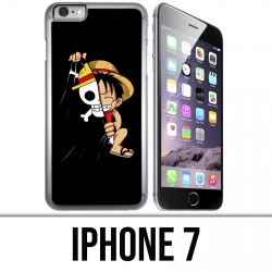 Coque iPhone 7 - One Piece baby Luffy Drapeau