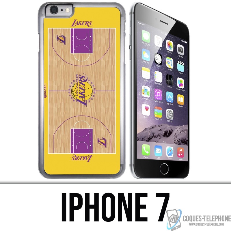 Coque iPhone 7 - Terrain besketball Lakers NBA