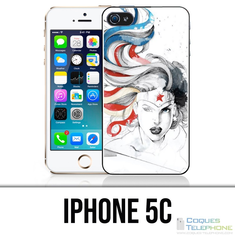 Funda iPhone 5C - Wonder Woman Art Design