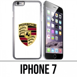Custodia per iPhone 7 - Logo Porsche bianco