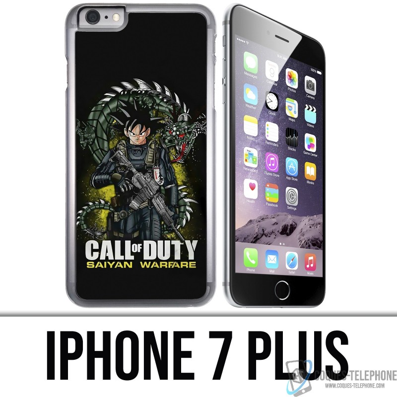 Coque iPhone 7 PLUS - Call of Duty x Dragon Ball Saiyan Warfare