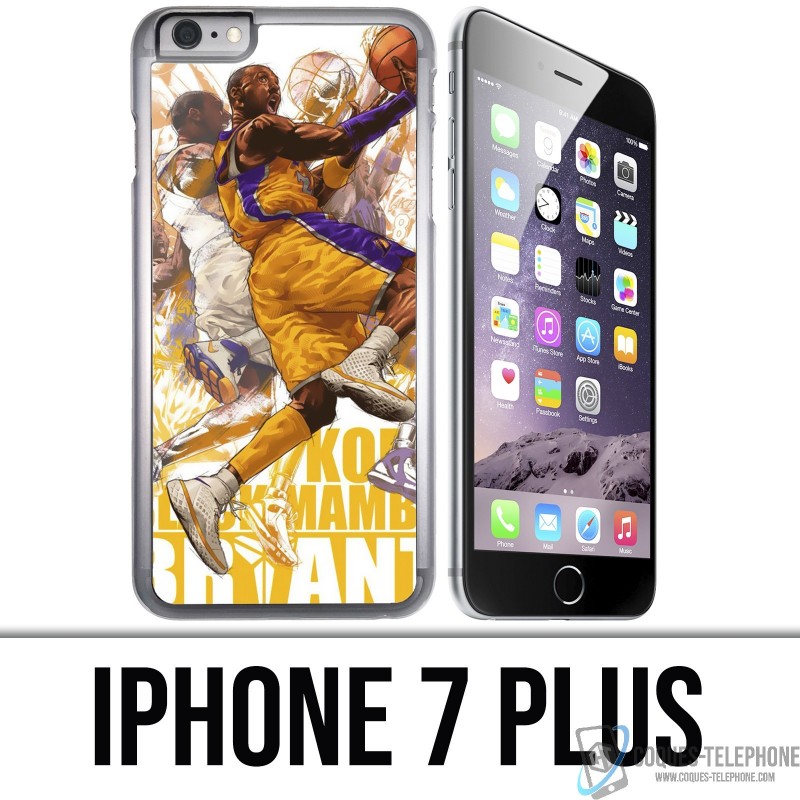 Funda iPhone 7 PLUS - Kobe Bryant Cartoon NBA