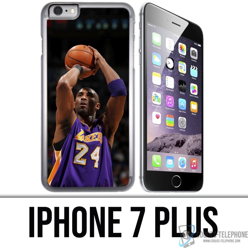 Coque iPhone 7 PLUS - Kobe Bryant tir panier Basketball NBA