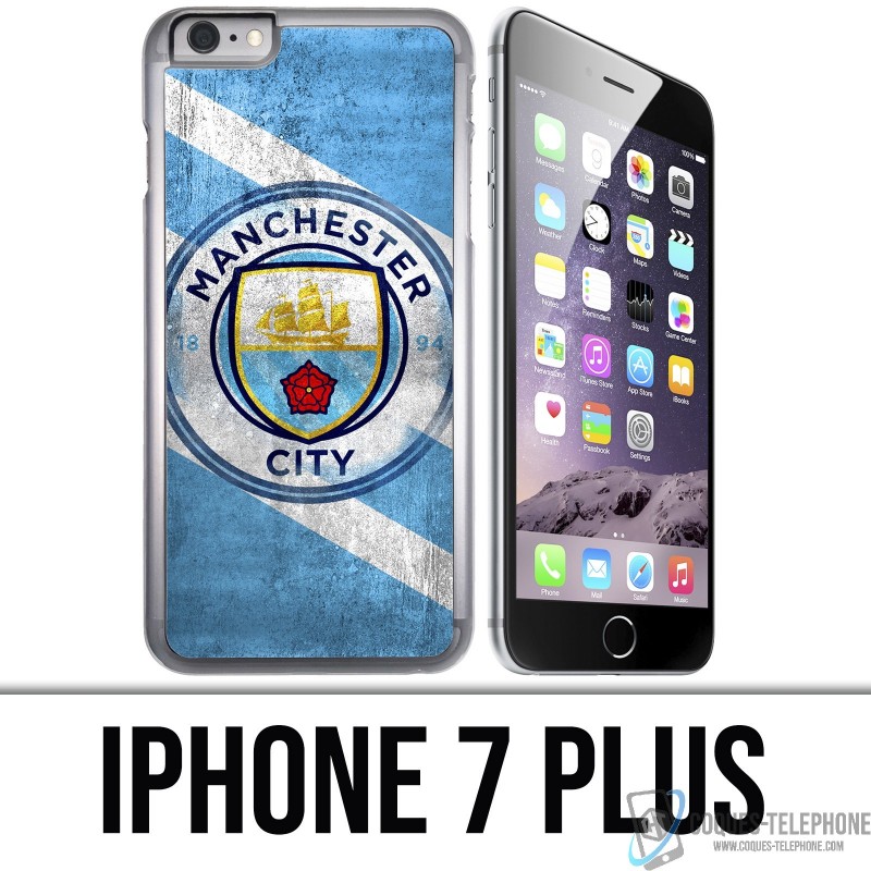 Funda iPhone 7 PLUS - Manchester Football Grunge