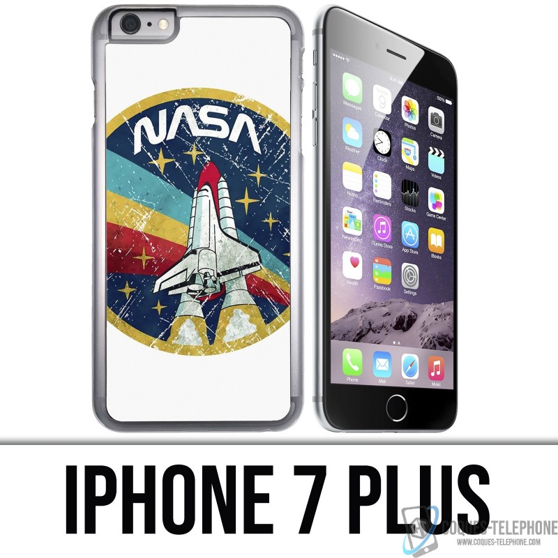 Coque iPhone 7 PLUS - NASA badge fusée