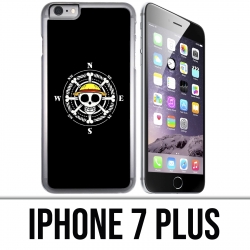 Coque iPhone 7 PLUS - One Piece logo boussole