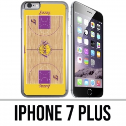 Coque iPhone 7 PLUS - Terrain besketball Lakers NBA