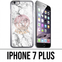 Coque iPhone 7 PLUS - Versace marbre blanc