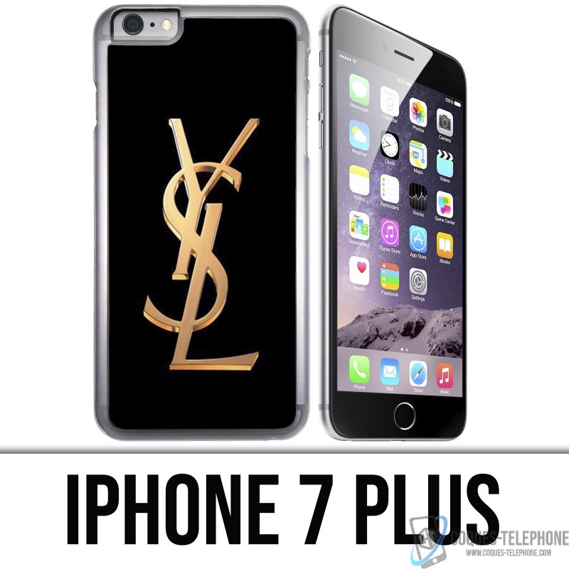 Funda iPhone 7 PLUS - Logotipo de oro de YSL Yves Saint Laurent