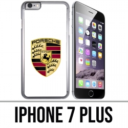 Coque iPhone 7 PLUS - Porsche logo blanc