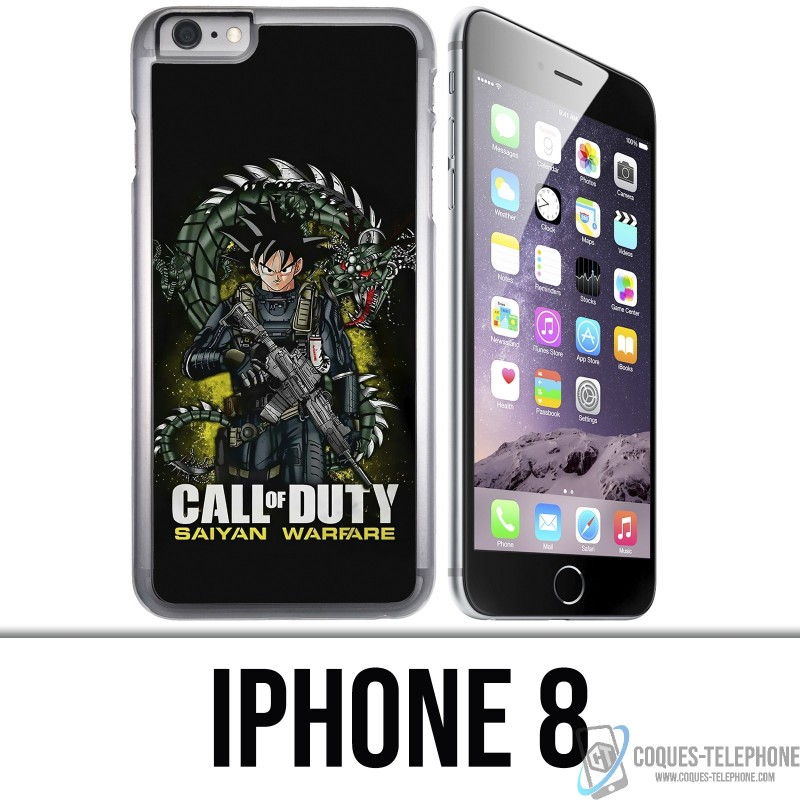 Funda iPhone 8 - Call of Duty x Dragon Ball Saiyan Warfare