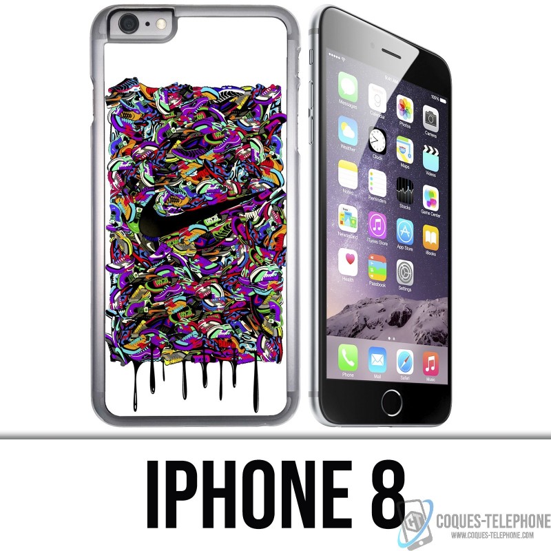 Coque iPhone 8 - Nike Sneakers Art