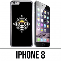 Custodia per iPhone 8 - Logo della bussola in un pezzo unico