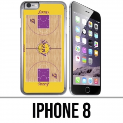 Coque iPhone 8 - Terrain besketball Lakers NBA