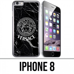 Custodia per iPhone 8 - Versace marmo nero
