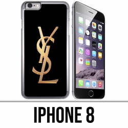 Funda iPhone 8 - Logotipo de oro de YSL Yves Saint Laurent