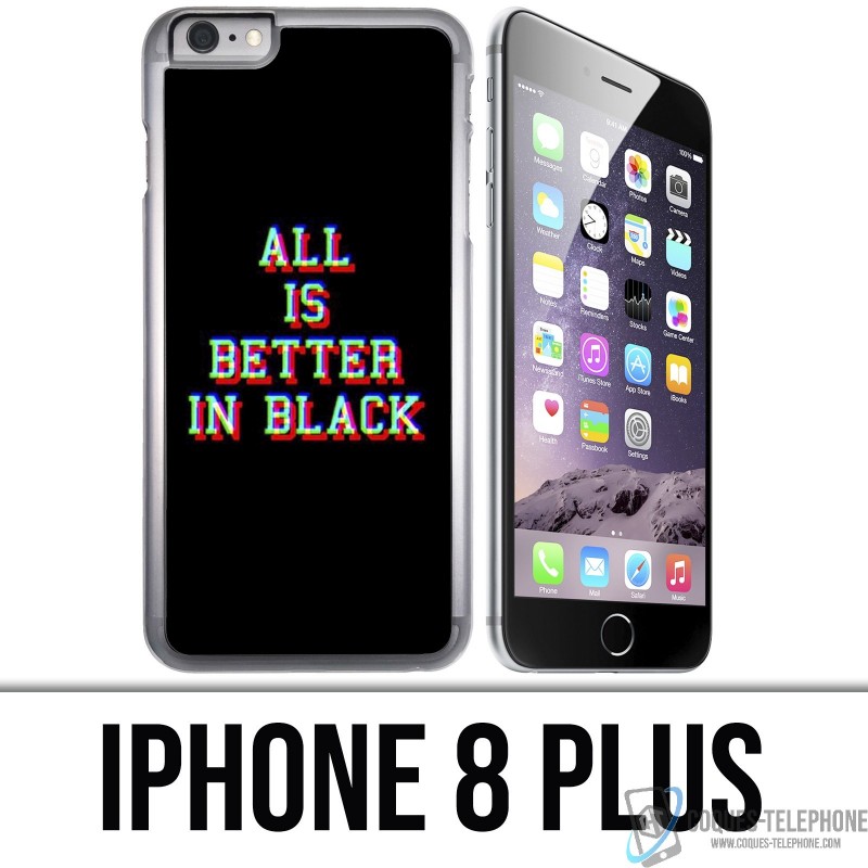 Funda iPhone 8 PLUS - Todo es mejor en negro
