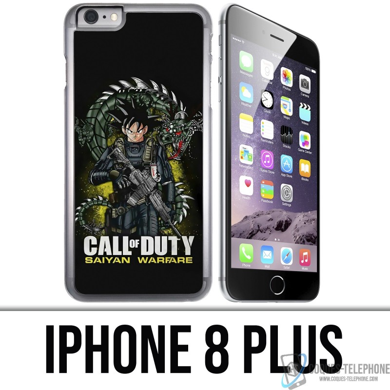 Funda iPhone 8 PLUS - Call of Duty x Dragon Ball Saiyan Warfare