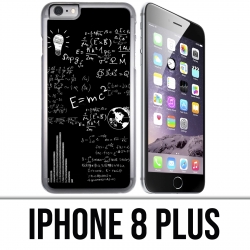 Coque iPhone 8 PLUS - E égale MC 2 tableau noir