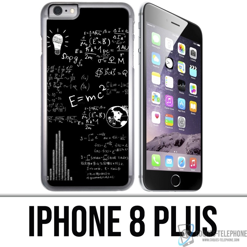 iPhone 8 PLUS Case - E equals MC 2 blackboard