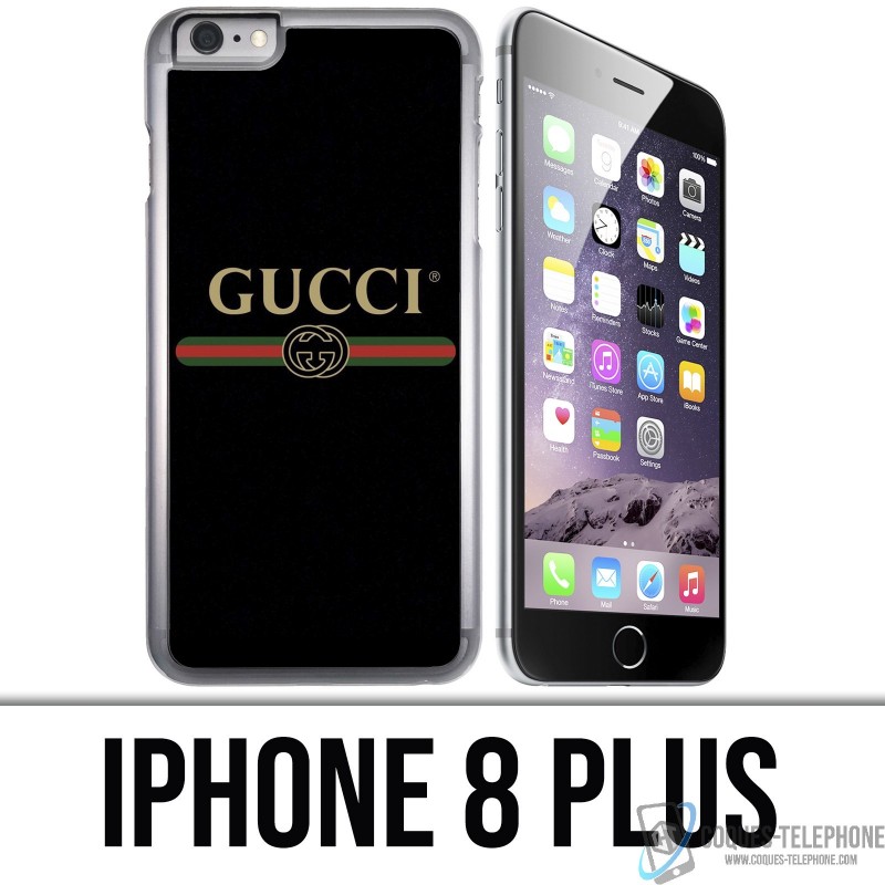 Coque iPhone 8 PLUS - Gucci logo belt