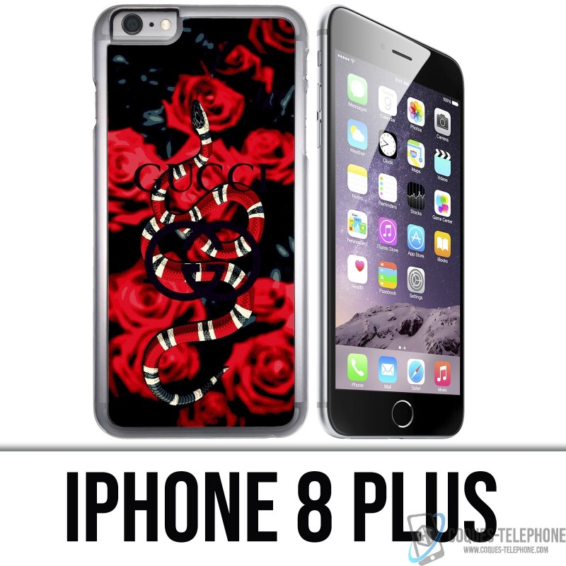 Estuche para iPhone 8 PLUS - Gucci snake roses