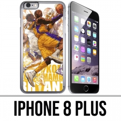 Coque iPhone 8 PLUS - Kobe Bryant Cartoon NBA