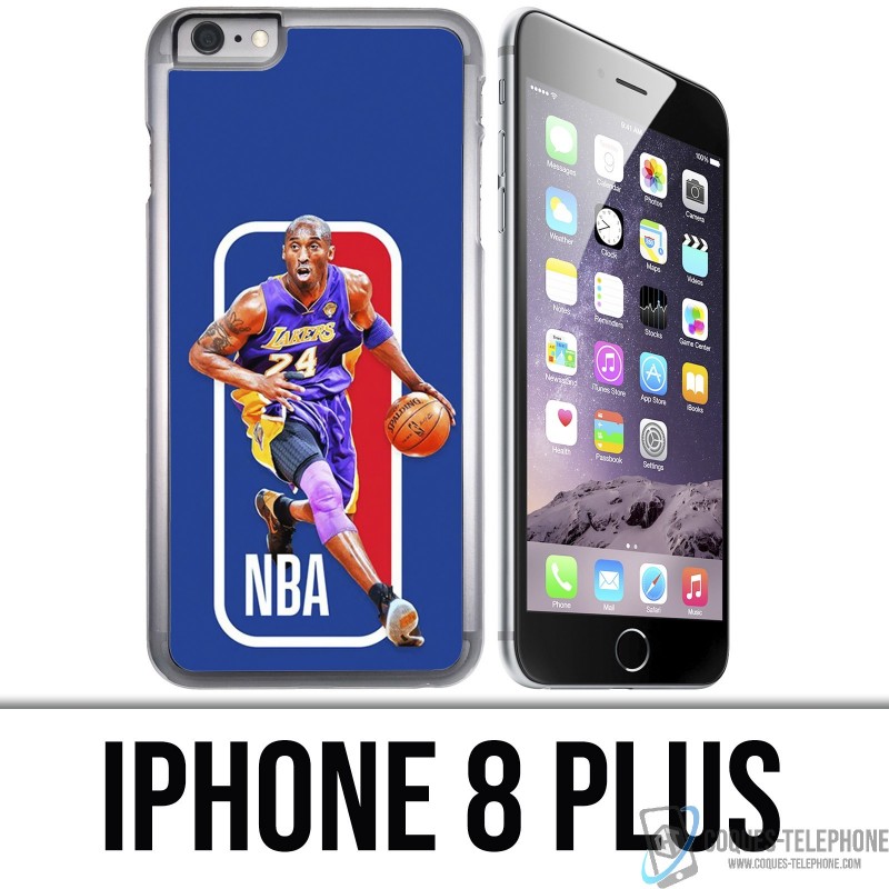 Custodia iPhone 8 PLUS - Logo NBA di Kobe Bryant