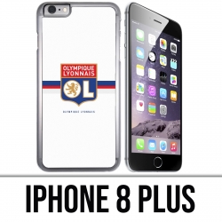 Coque iPhone 8 PLUS - OL Olympique Lyonnais logo bandeau