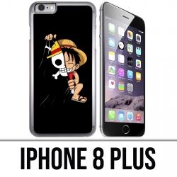 Coque iPhone 8 PLUS - One Piece baby Luffy Drapeau