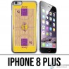 Custodia per iPhone 8 PLUS - campo da basket dei NBA Lakers