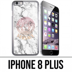 iPhone 8 PLUS Case - Versace Marmor weiß