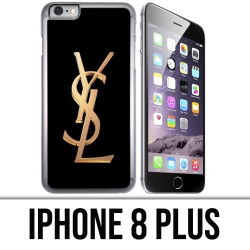 Coque iPhone 8 PLUS - YSL Yves Saint Laurent Gold Logo